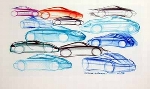 Porsche Design Study Porsche 996, Poster 1998