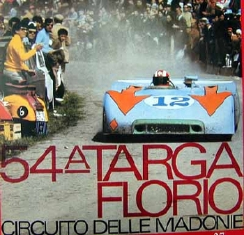 Poster 50 Years Of Porsche 1998, Porsche 908/03 Spyder Targa Flo