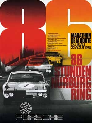 86 Hours Nurburgring 1970 - Porsche Reprint