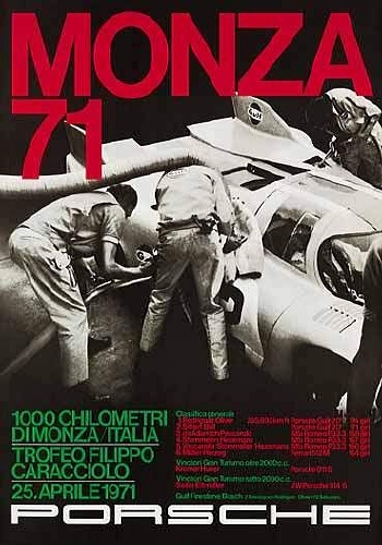 1000 Km Of Monza 1971 - Porsche Reprint