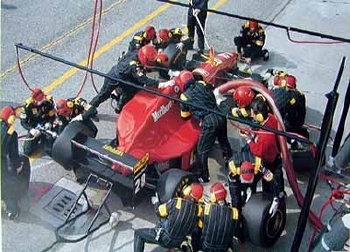 Ferrari Gerhard Berger Pit Stop