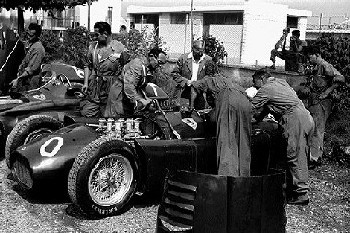 Luigi Villoresi In His Lancia D50, Italian Grand Prix 1955, Monz
