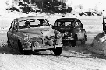 S. Österberg/s. Sabel In Their Volvo 122, Swedish Midnight Sun