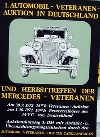 Poster Der 1. Automobil-veteranen Auktion In Deutschland Und Mer