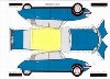 Construction Postcard Citroen Ds Blue