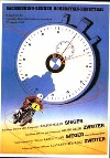 Bmw Motorbike Sachsenring 1950 Automobile - Postcard Reprint